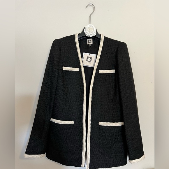 🛍️NWT Anne Klein🛍️ Women's Elegant Tweed Blazer - Picture 3 of 7